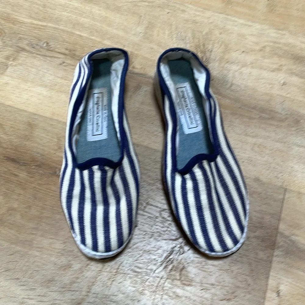 Drogheria Crivellini cotton striped flats - Picture 2 of 3